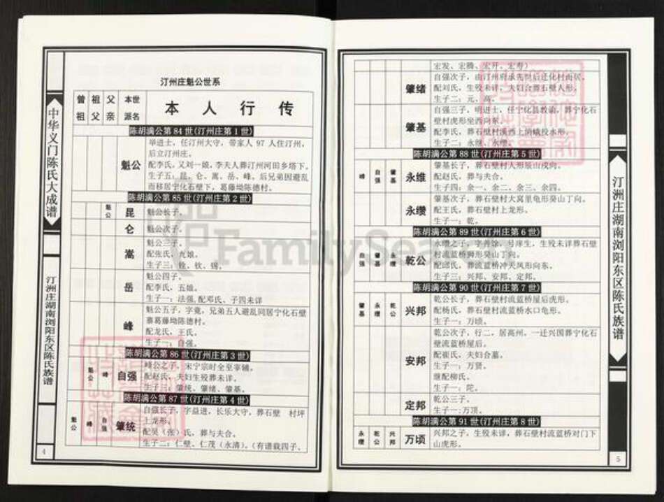 湖南省长沙市浏阳市官渡镇陈氏族谱-中华义门陈氏大成谱.汀州庄湖南浏阳东区陈氏族谱.浏东达浒里佳洞道照支系.pdf电子版预览图3