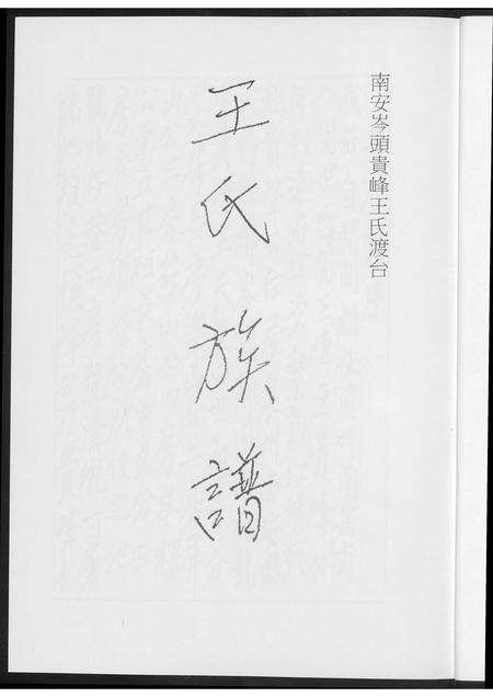 福建王氏族谱-王氏族谱南安.pdf电子版预览图3