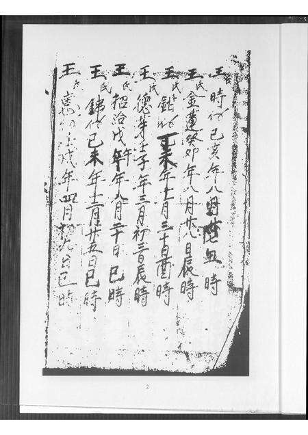 福建王氏族谱-王氏生年月日 干造.pdf电子版预览图3