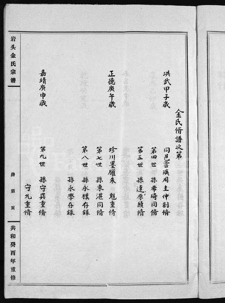 浙江金氏族谱-巖头金氏宗谱 [不分卷](别名：Yan Tou Jin Shi Zong Pu、永嘉枬溪巖头金氏宗谱、岩头金氏宗谱).pdf电子版预览图4