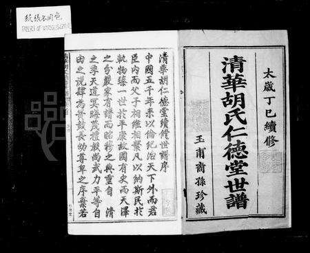 安徽胡氏族谱-清华胡氏仁德堂世谱 [27卷, 首末各1卷].pdf电子版预览图4