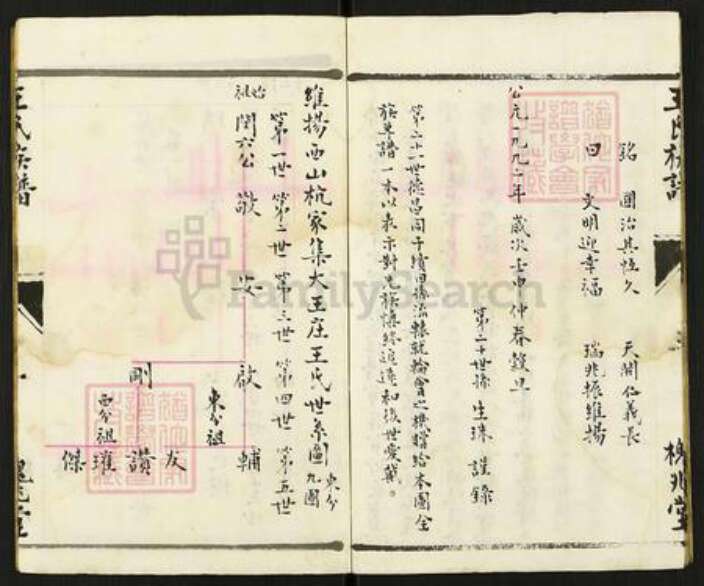 江苏省扬州市仪征市大仪镇王氏槐兆堂族谱-王氏族谱.pdf电子版预览图4