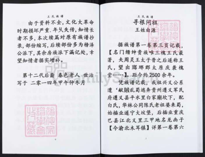 重庆市渝北区王氏袭槐堂族谱-王氏族谱.pdf电子版预览图4