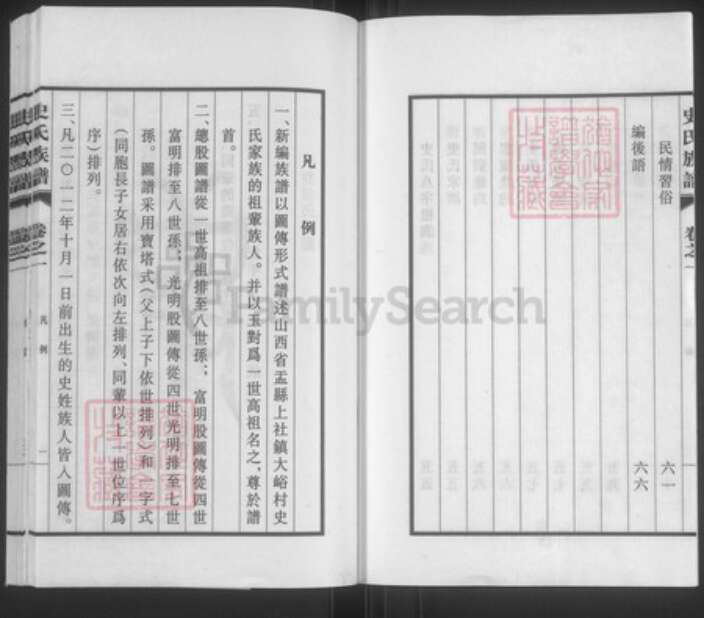 山西省阳泉市盂县上社镇史氏忠烈堂族谱-新修大峪史氏族谱.pdf电子版预览图4