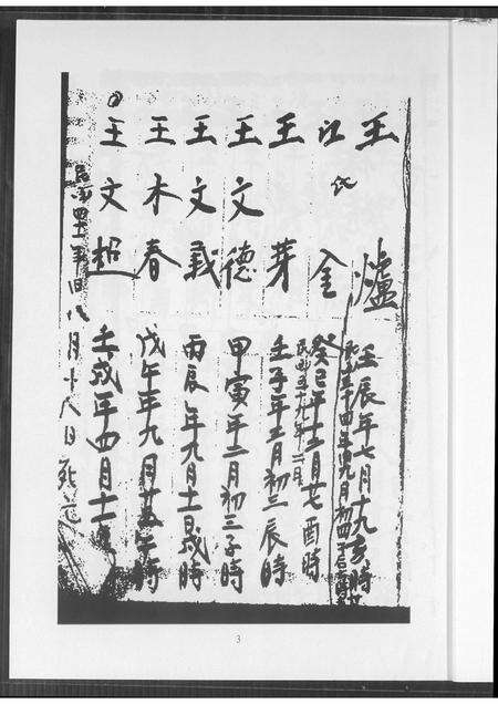 福建王氏族谱-王氏生年月日 干造.pdf电子版预览图4