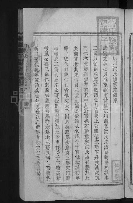 安徽洪氏族谱-歙南洪川洪氏宗谱 [6卷,首末各1卷].pdf电子版预览图5