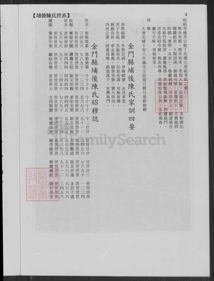 福建省泉州市金门县金宁陈氏族谱-金门县埔后陈氏族谱.pdf电子版预览图5