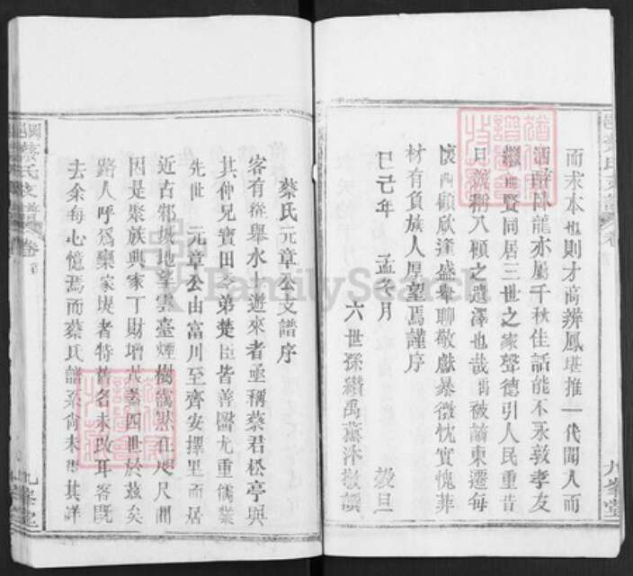 湖北省武汉市新洲区蔡氏九峰堂族谱-冈邑蔡氏支谱.pdf电子版预览图5