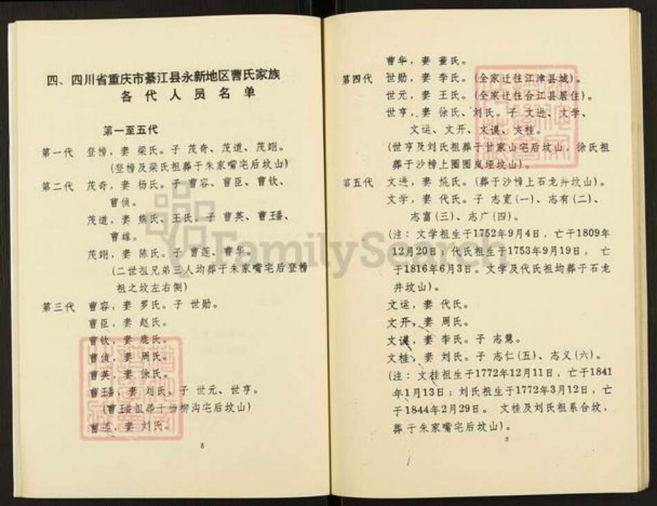 重庆市綦江区永新镇曹氏族谱-曹氏族谱.pdf电子版预览图5