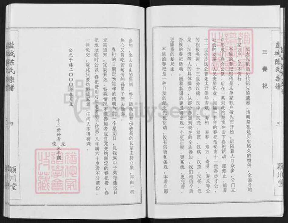 江苏省盐城市建湖县陈氏颖川堂族谱-盐城陈氏宗谱.pdf电子版预览图5