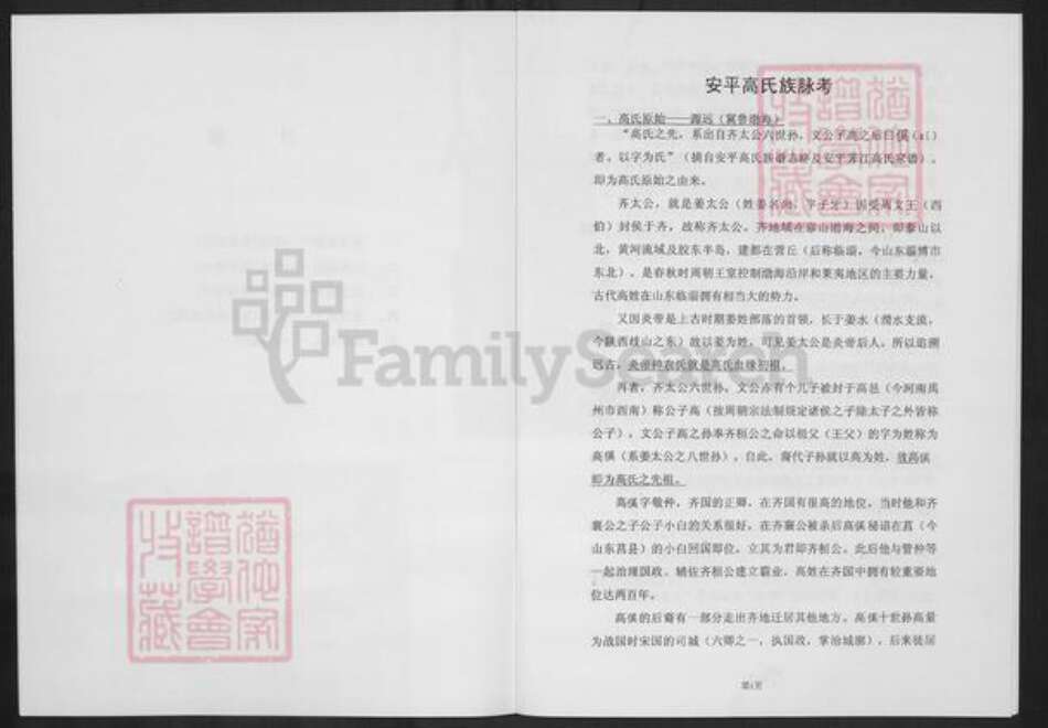 福建省泉州市晋江市安海镇高氏族谱-安平高氏族脉考.pdf电子版预览图5