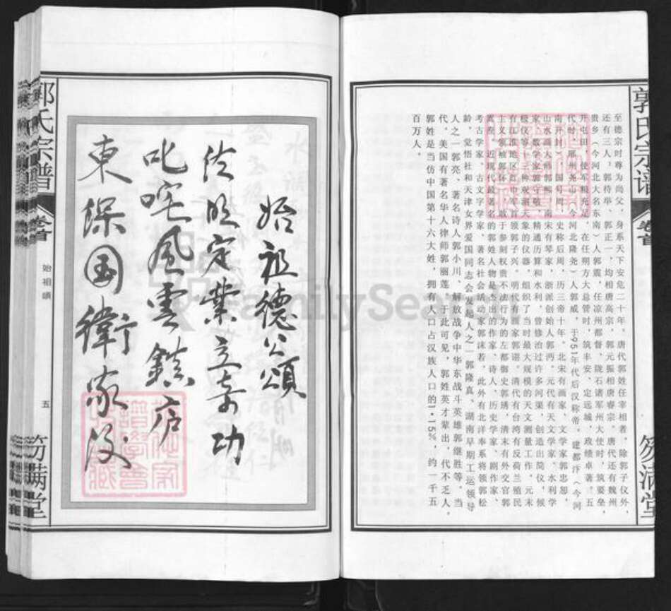 安徽省合肥市肥东县店端口镇郭氏笏满堂族谱-郭氏宗谱.pdf电子版预览图5