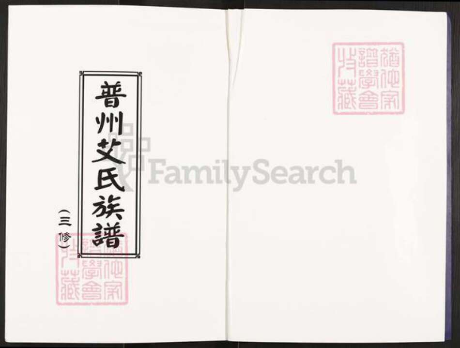 四川省资阳市安岳县艾氏族谱-普州艾氏族谱.pdf电子版预览图1