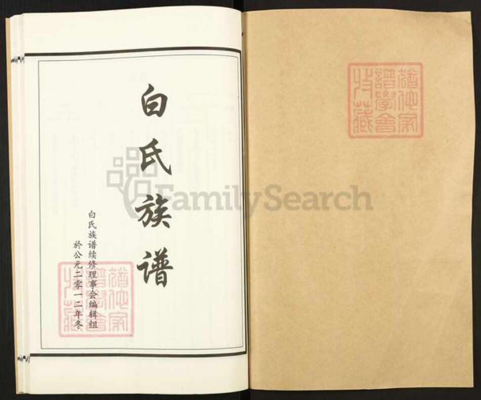 山东省济宁市汶上县义桥镇白氏族谱-白氏族谱.pdf电子版预览图1