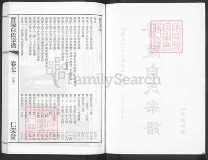 江苏省常州市武进县牛塘镇白氏仁荣堂族谱-晋陵白氏宗谱.pdf电子版预览图2