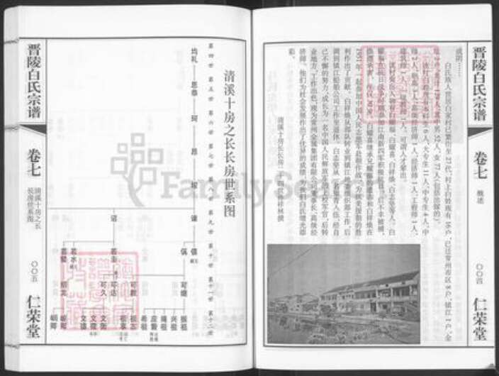 江苏省常州市武进县牛塘镇白氏仁荣堂族谱-晋陵白氏宗谱.pdf电子版预览图5