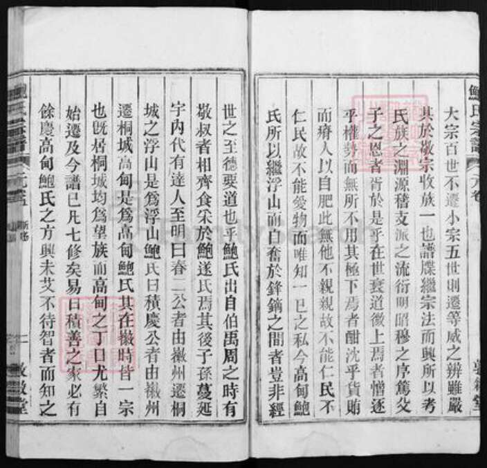 安徽省铜陵市枞阳县雨坛镇鲍氏敦叙堂族谱-桐城高甸鲍氏宗谱.pdf电子版预览图2