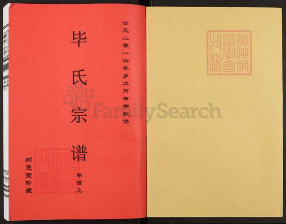 安徽省安庆市太湖县毕氏弼亮堂族谱-毕氏宗谱.pdf电子版预览图1