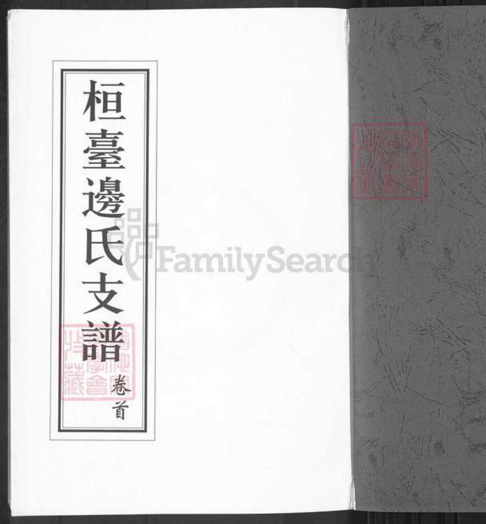 山东省淄博市桓台县新城镇边氏族谱-山东淄博桓台边氏支谱.pdf电子版预览图1