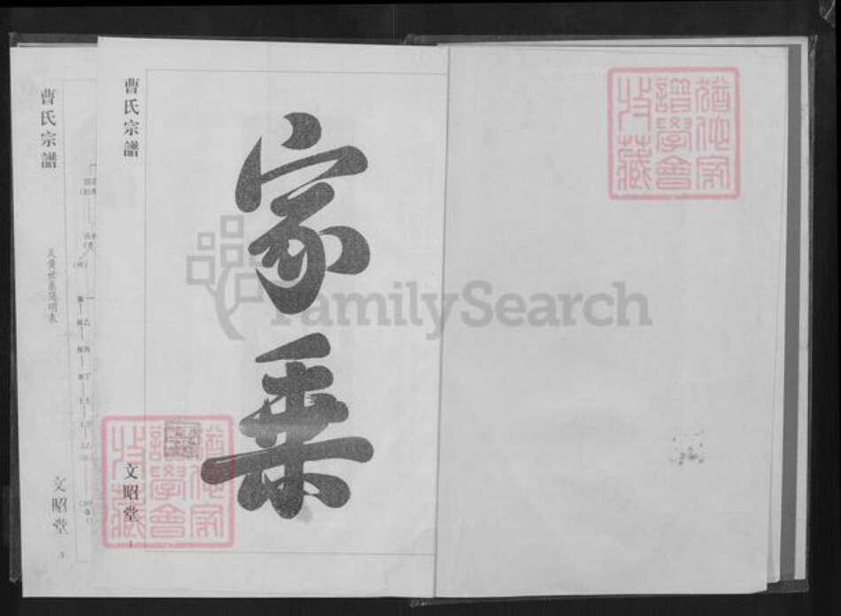 湖北省黄石市大冶市曹氏文昭堂族谱-曹氏宗谱.pdf电子版预览图1