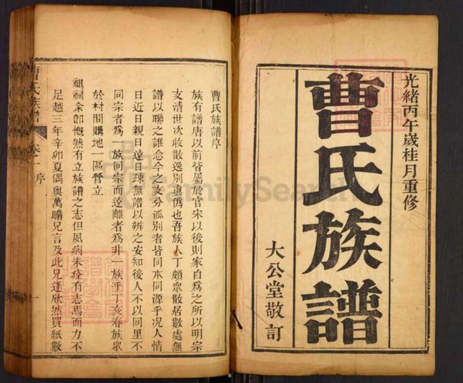 山东省曹氏大公堂族谱-曹氏族谱.pdf电子版预览图1