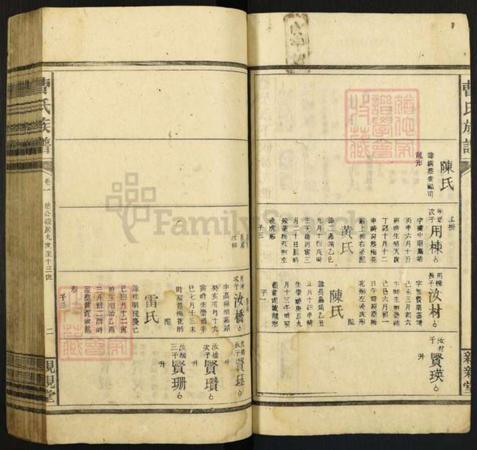 曹氏亲亲堂族谱-曹氏族谱.pdf电子版预览图2