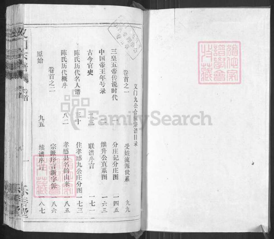 湖北省孝感市大悟县陈氏乐善堂族谱-义门宗谱.pdf电子版预览图1