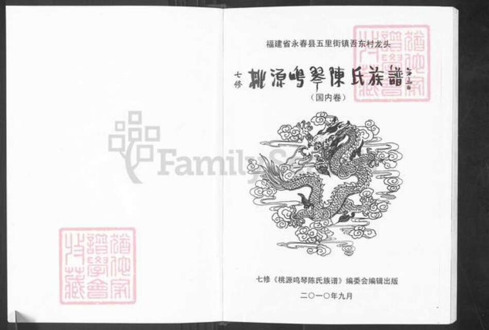 福建省泉州市永春县介福乡陈氏族谱-七修桃源鸣琴陈氏族谱.pdf电子版预览图1