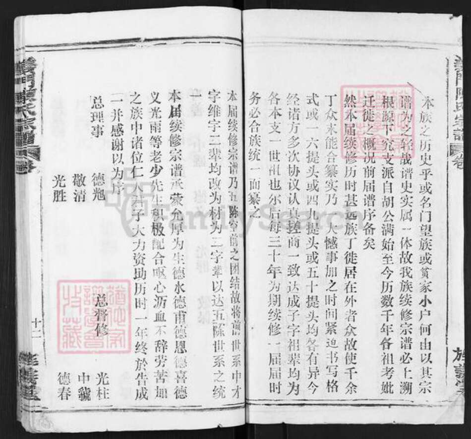 江西省九江市德安县车桥镇陈氏旌义堂族谱-义门陈氏宗谱.pdf电子版预览图2