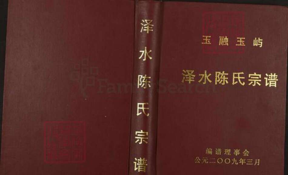 福建省福州市福清市江阴镇陈氏族谱-玉融玉屿泽水陈氏宗谱.pdf电子版缩略图