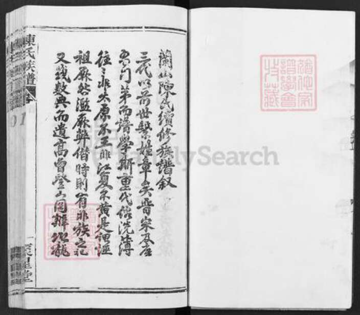 湖北省武汉市黄陂区陈氏聚星堂族谱-陈氏族谱.pdf电子版预览图3