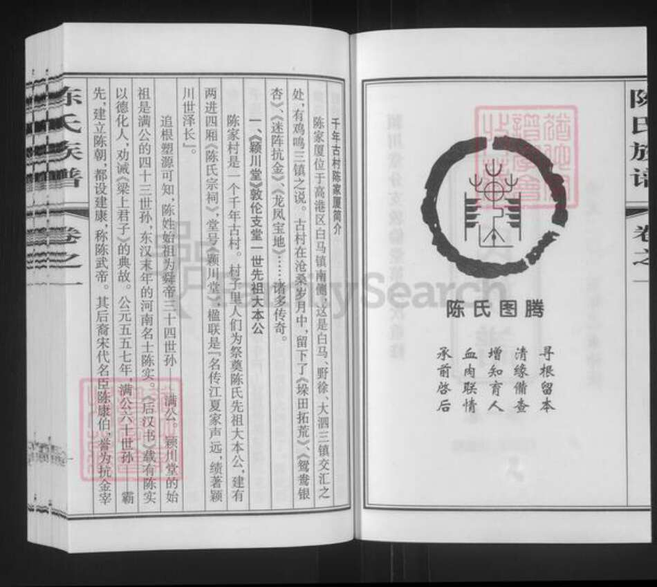 江苏省泰州市泰兴市高港陈氏敦伦堂族谱-陈氏族谱.pdf电子版预览图2