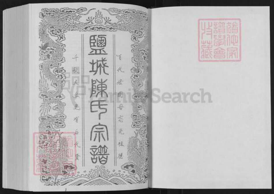 江苏省盐城市亭湖区陈氏颍川堂族谱-盐城陈氏宗谱.pdf电子版预览图1