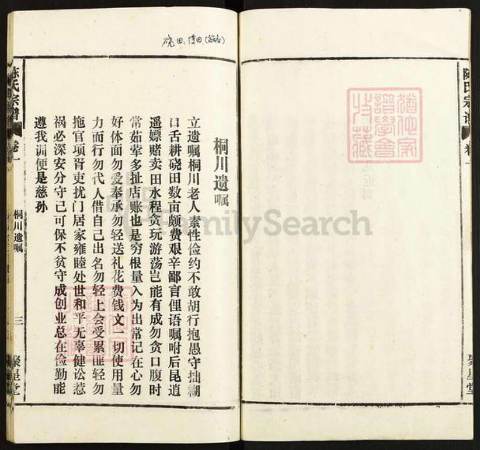 安徽省安庆市太湖县大石乡陈氏聚星堂族谱-陈氏宗谱.pdf电子版预览图3