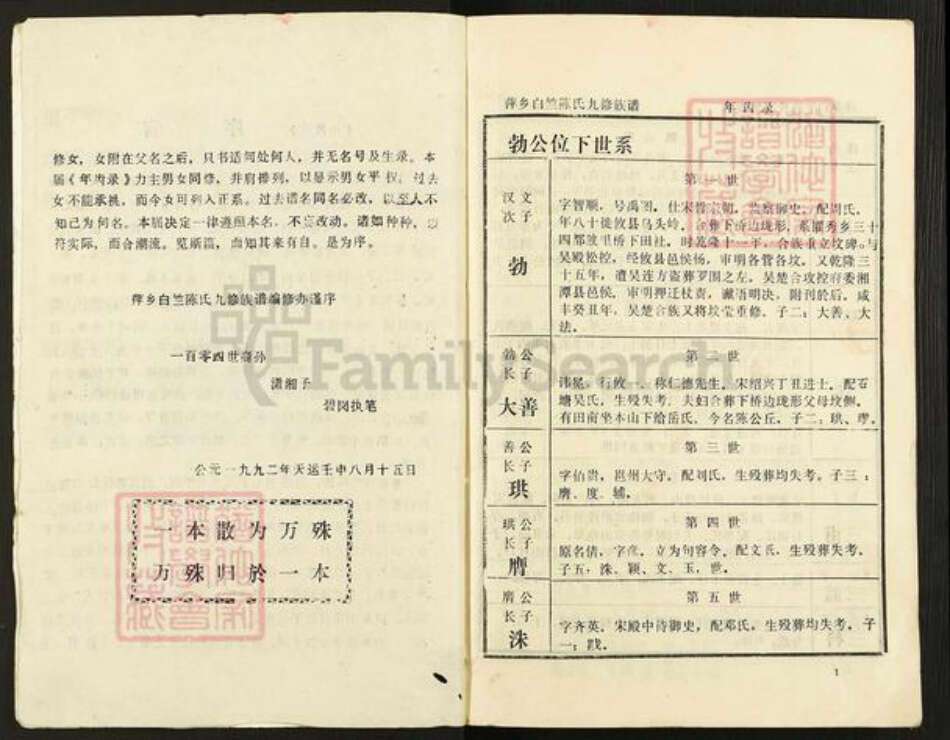 江西省萍乡市湘东区白竺乡陈氏族谱-萍乡白竺陈氏九修族谱.年齿录.pdf电子版预览图2