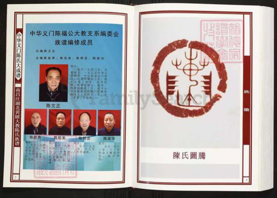 湖北省武汉市黄陂区黄陂陈氏义门堂族谱-中华义门陈氏大成谱.南昌庄湖北黄陂大教陈氏族谱.pdf电子版预览图2