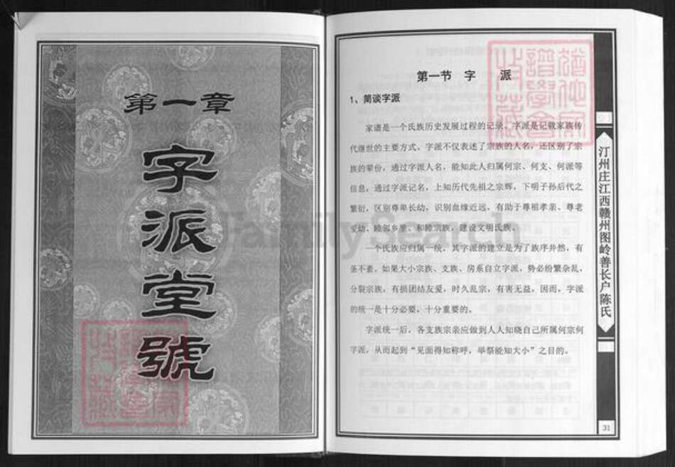 江西省赣州市寻乌县三标乡陈氏义门堂族谱-中华义门陈氏大成谱.汀州庄江西赣州图岭善长户陈氏族谱.pdf电子版预览图3