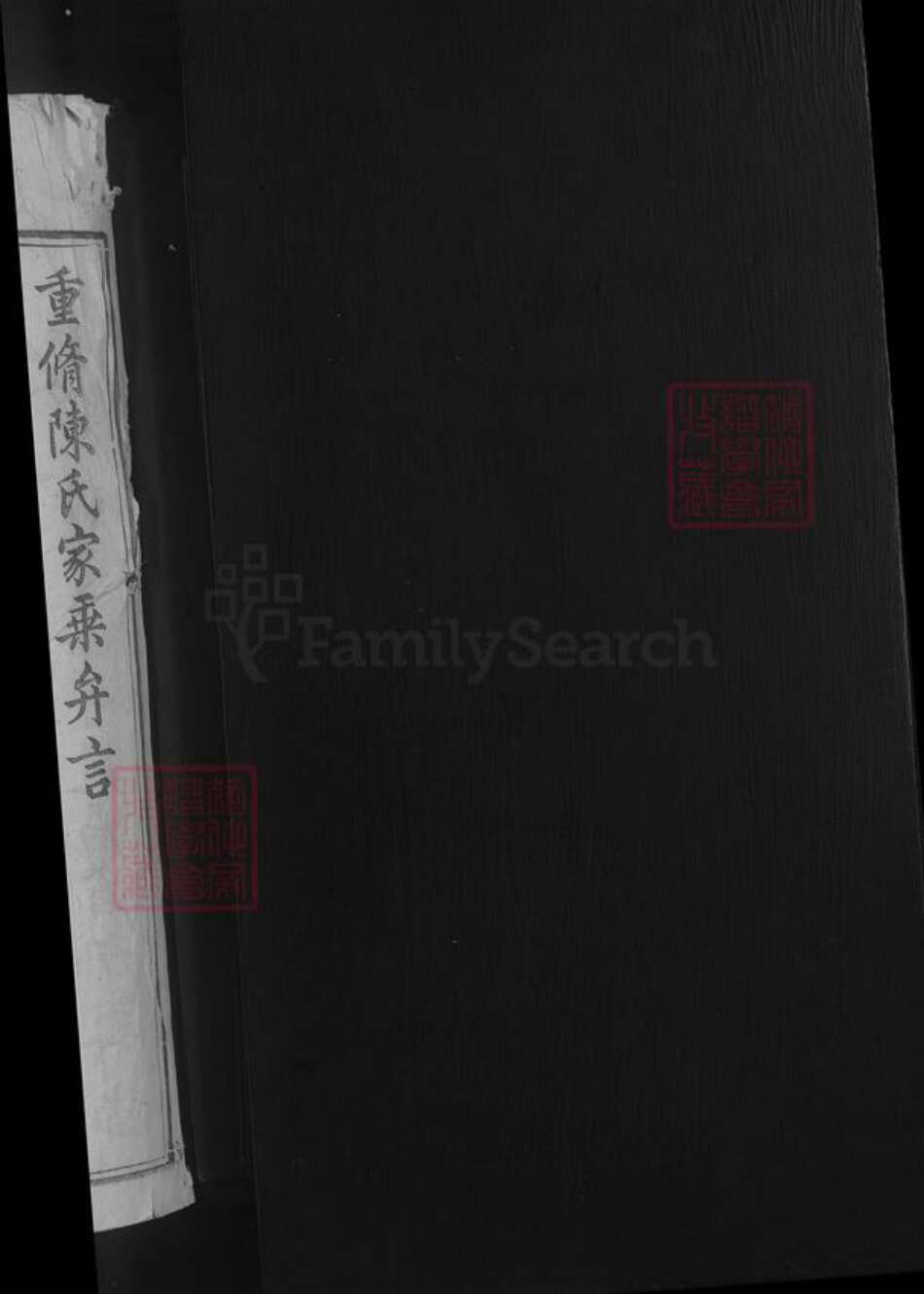 江西省九江市湖口县陈氏族谱-陈氏家乘 [不分卷].pdf电子版预览图2