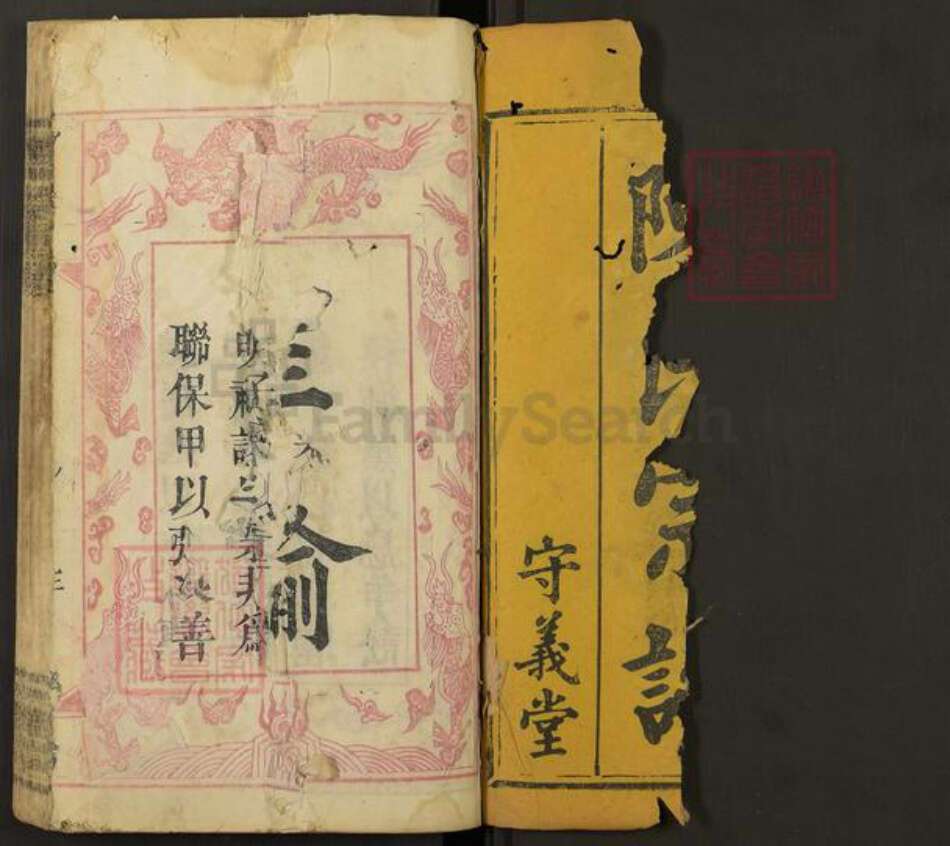 湖北省黄冈市罗田县大崎镇陈氏守义堂族谱-义门宗谱.pdf电子版预览图1