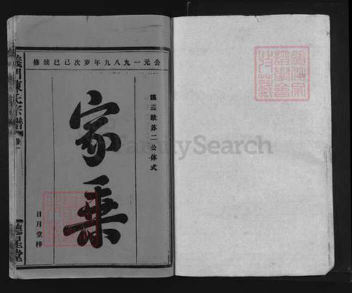 江西省九江市庐山市陈氏德星堂族谱-羲门陈氏宗谱.pdf电子版预览图1