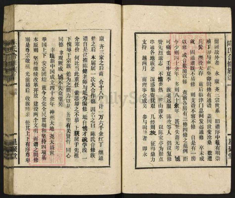 湖南省娄底市新化县西河镇陈氏星聚堂族谱-陈氏合修族谱.pdf电子版预览图2