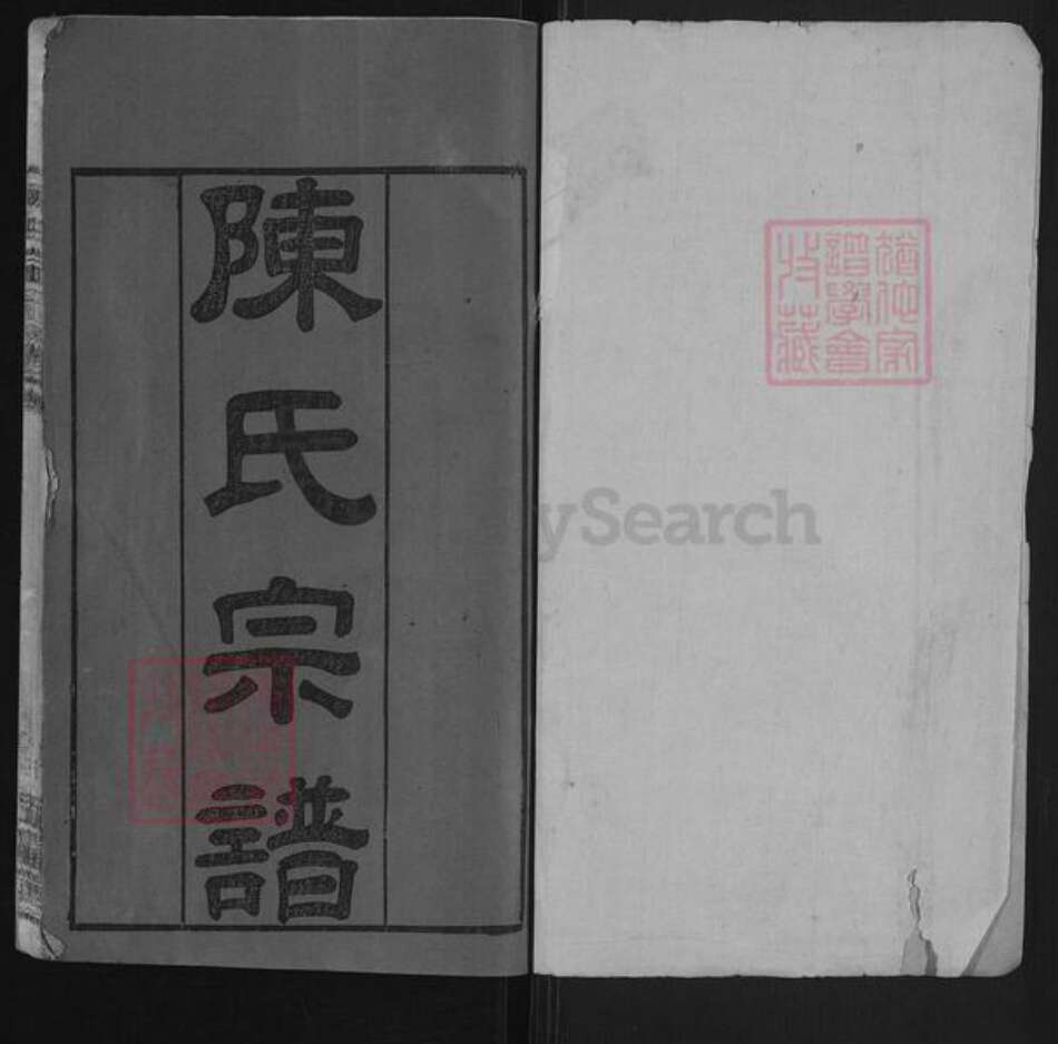 湖北省黄冈市红安县陈氏忠义堂族谱-陈氏宗谱.pdf电子版预览图1