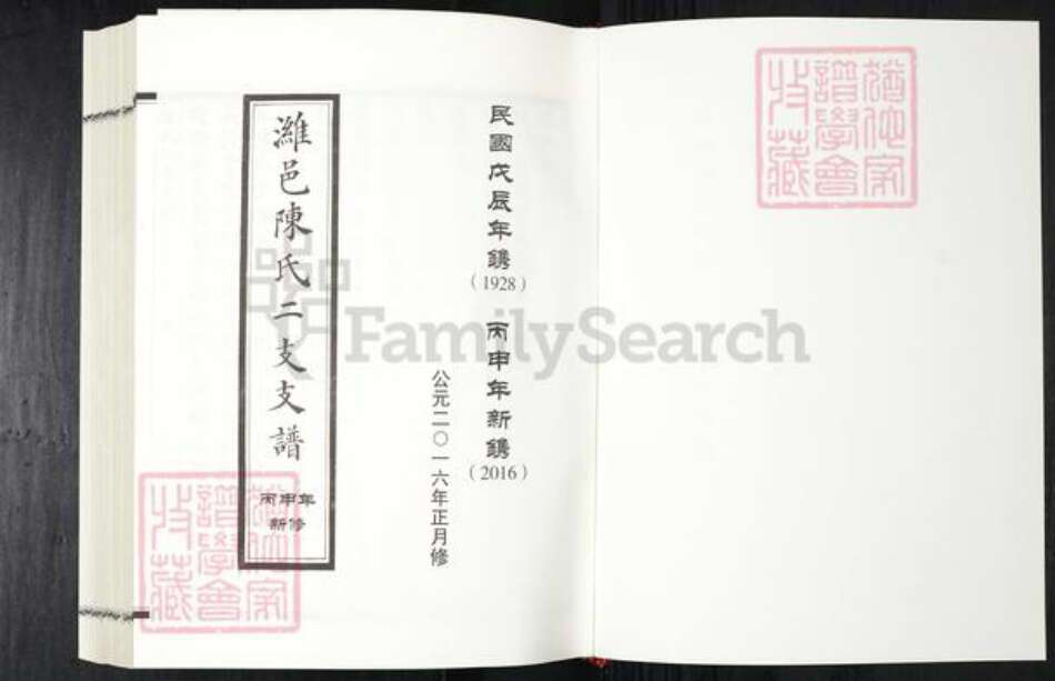 山东省潍坊市陈氏族谱-潍邑陈氏二支支谱.pdf电子版预览图1