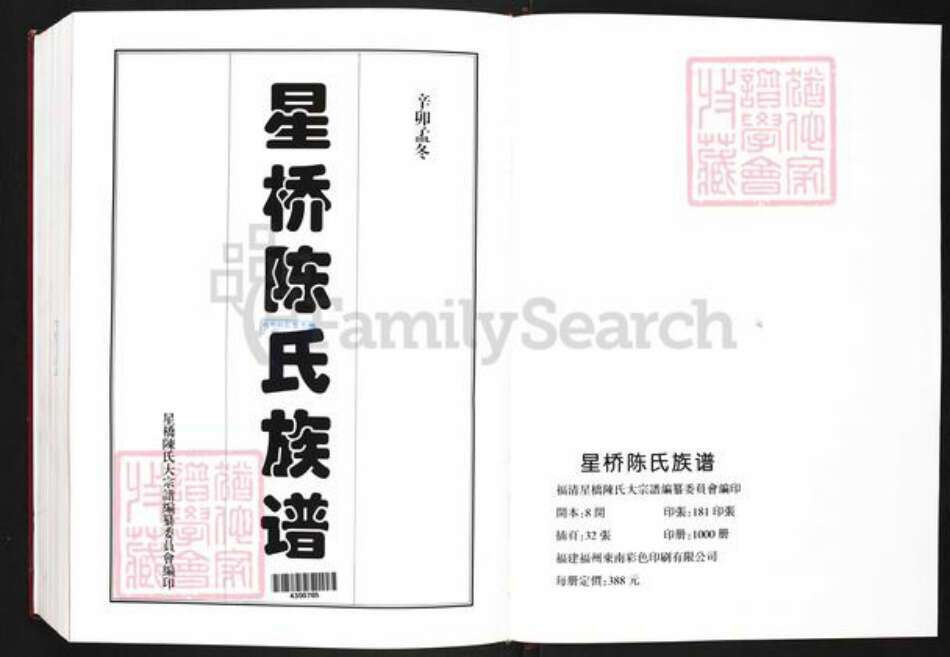 福建省福州市福清市城头镇陈氏族谱-中国福建福清星桥陈氏大宗谱.pdf电子版预览图1