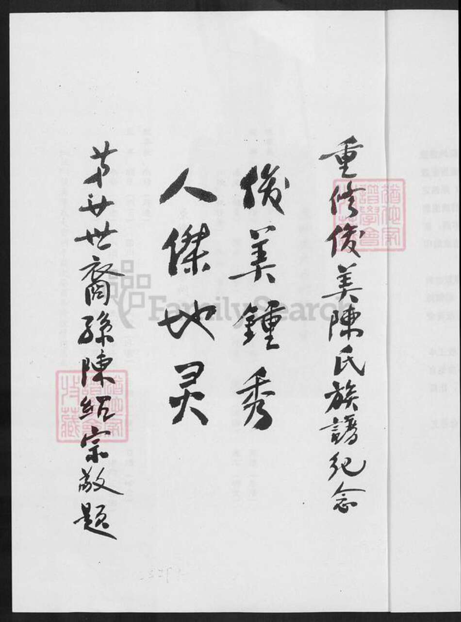 福建省漳州市龙海市东园镇陈氏颍川堂族谱-陈氏族谱.pdf电子版预览图3