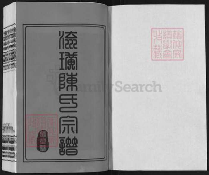 江苏省无锡市江阴市徐霞客镇陈氏聚星堂族谱-流璜陈氏宗谱.pdf电子版预览图1