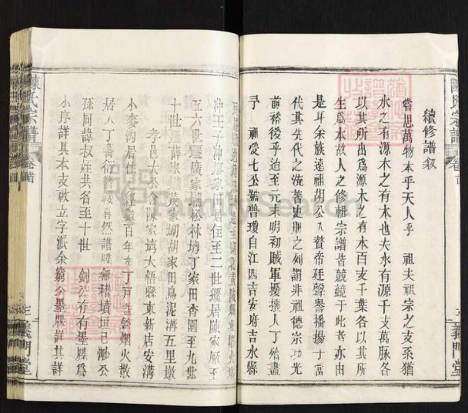 湖北省武汉市黄陂区黄陂陈氏义门堂族谱-陈氏宗谱.pdf电子版预览图4