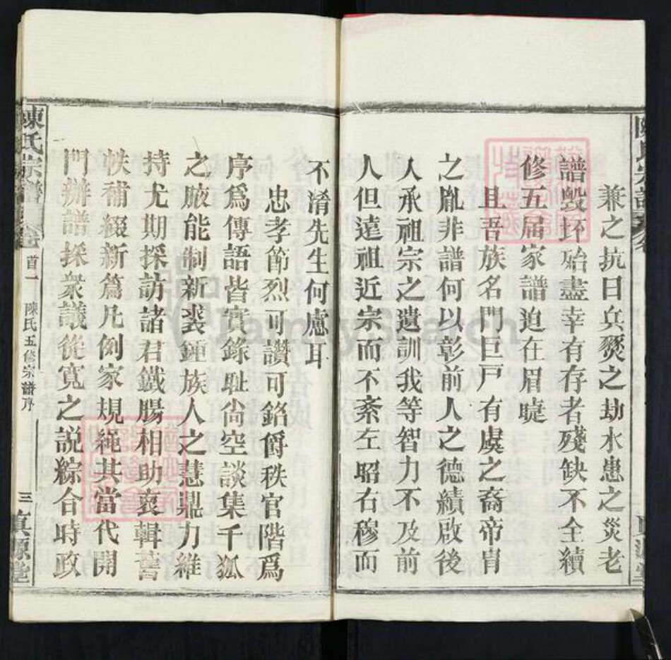 湖北省黄冈市黄州区堵城镇陈氏真源堂族谱-陈氏宗谱.pdf电子版预览图3