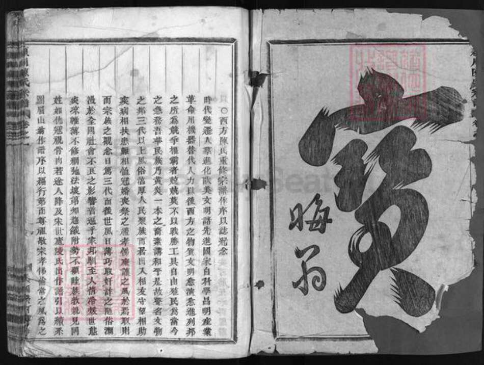 浙江省金华市浦江县陈氏族谱-颕川陈氏宗谱 [8卷].pdf电子版预览图1