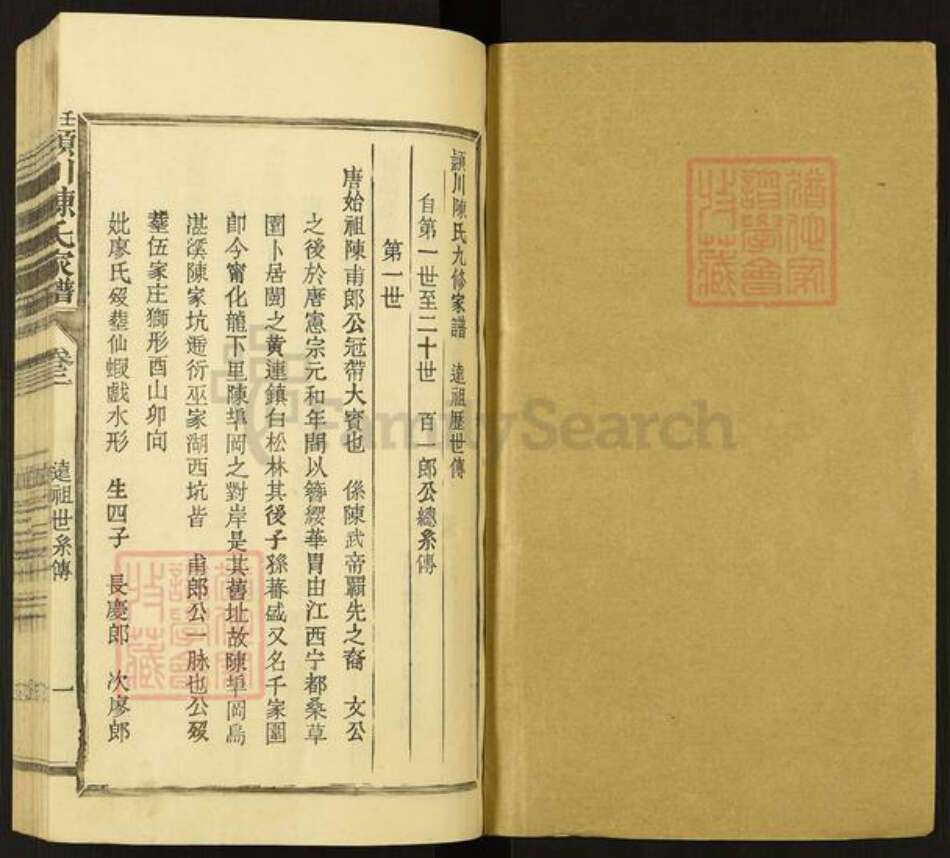 福建省三明市宁化县陈氏族谱-壬申颖川陈氏家谱.pdf电子版预览图1